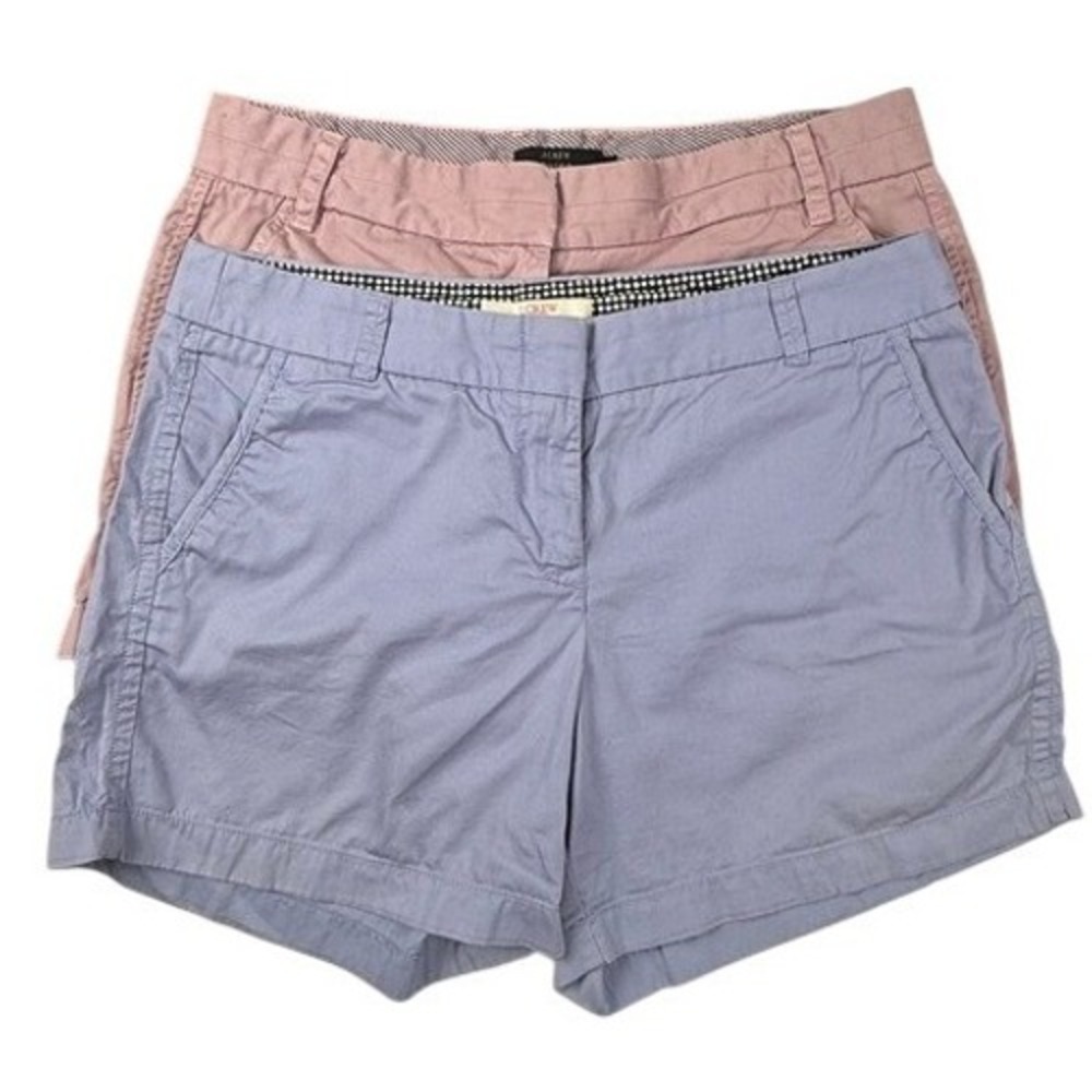 J.Crew Broken-In/Chino Shorts Bundle Cotton Mid Rise 3.5 Inseam Womens 10